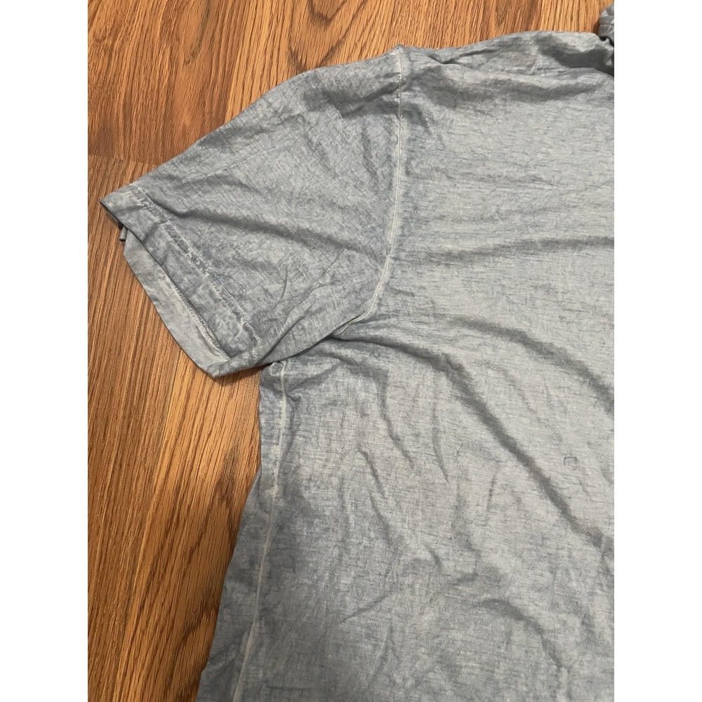 BOSS Hugo Boss Polo Mens 2XL Washed Blue Embroidered Logo - Picture 6 of 12